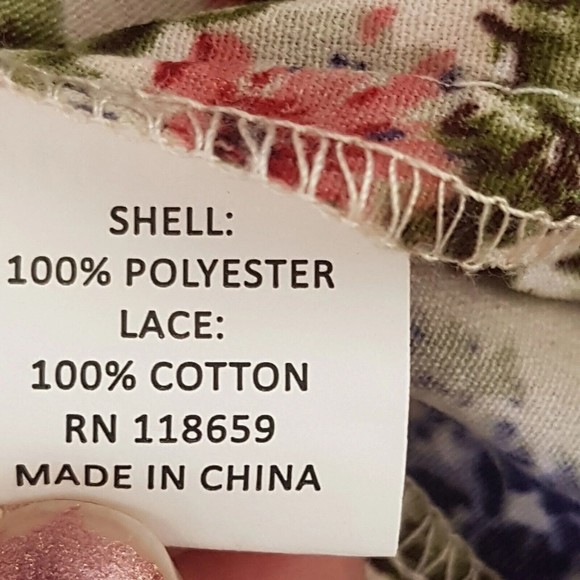 Blue Tassel Anthropologie Maylou Open Shoulder Blouse Floral Crochet Size Medium - Picture 8 of 16